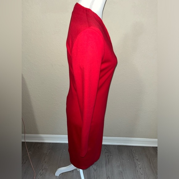 Esacada ‘Dzanna’ V-Neck Fitted Dress in ‘Lacquer’ NWT - Picture 9 of 14